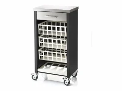 Don Hierro Carrito de cocina, carrito verdulero – , Inox - 93*48*34cm - MOHER Negro Discount