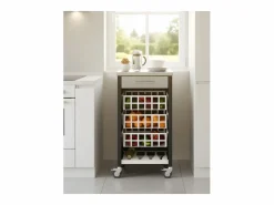Don Hierro Carrito de cocina, carrito verdulero – , Inox - 93*48*34cm - MOHER Negro Discount