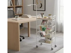 Carrito de Cocina FIESTA con 4 Cestas Extraíbles – Mueble Auxiliar Versátil, y Haya^Don Hierro Discount