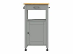 vidaxl Carrito de cocina MONZA madera maciza de pino 48x40x88,5 cm Gris Online
