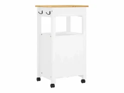 vidaxl Mueble Camarera|Carrito de cocina MONZA madera maciza de pino 48x40x88,5 cm