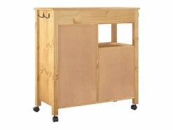 Carrito de cocina MONZA madera maciza de pino 84x40x88,5 cm^vidaxl Sale