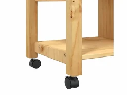 vidaxl Mueble Camarera|Carrito de cocina MONZA madera maciza de pino 84x40x88,5 cm