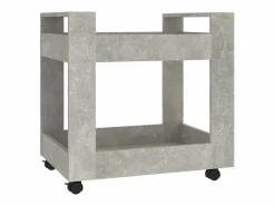 vidaxl Cajonera De Escritorio|Carrito de escritorio contrachapada hormigón 60x45x60 cm