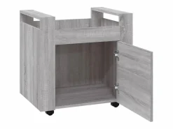 vidaxl Carrito de escritorio contrachapada Sonoma 60x45x60 cm Gris Sale