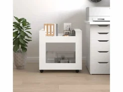 Armario Oficina|Carrito de escritorio madera contrachapada 60x45x60 cm ES365482