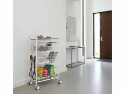 Don Hierro Mueble Camarera|Carrito verdulero con 3 cestas extraíbles grandes- -Haya - 81*43,7*32,5 cm - AXO