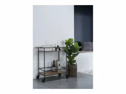 Carrito Vita, Marrón, 68x40x79 cm, Kendra Home Marru00f3n chocolate Hot