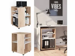 Vicco Carro con ruedas sonoma 59.4x52.6x72 Color natural claro Outlet