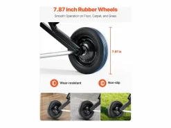 Carro de Apoyo Porta Sillas Plegables SucceBuy, para 10 Sillas, Carga 68kg para Empujar Negro Outlet