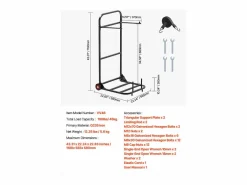 Carro de Apoyo Porta Sillas Plegables SucceBuy, para 10 Sillas, Carga 45kg para Empujar^ Best