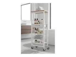 Carro de cocina alto, Carro Verdulero - color , Inox, Olmo - 123*48,5*34 cm - ONDA ALTO^Don Hierro Outlet