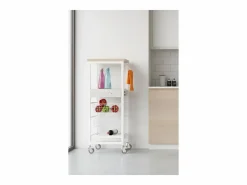 Carro de cocina alto, Carro Verdulero - color , Inox, Olmo - 123*48,5*34 cm - ONDA ALTO^Don Hierro Outlet