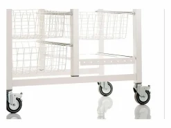 Don Hierro Carro de cocina, Carro Verdulero - color , Inox, Olmo - 91,5*71*43 cm - ONDA DOBLE Blanco Sale