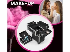 Carro de maquillaje esteticista modular 3 estantes 4 ruedas Aldeb^AHD