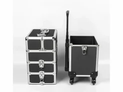 Carro de maquillaje esteticista modular 3 estantes 4 ruedas Aldeb^AHD