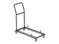 Silla Conferencia|Carro de Servicio SucceBuy, Capacidad de 136 kg, Diseño en L para 25 Sillas, Almacenamiento Horizontal, Mate