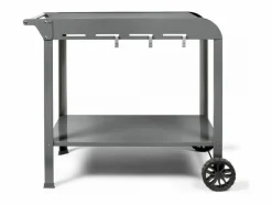 Carro GS168G para plancha de 2-3 quemadores, acero , bandejas espaciosas, ganchos ajustables, ruedas dentadas^Livoo