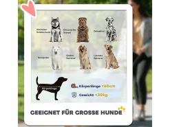 Transportín De Paseo Para Animales|Carro plegable para perros y gatos, diseño cargo, poliéster, oscuro, con cojín y ventanas de malla (110x65x102cm)