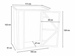 Caseta De Jardín|Casa armario para exteriores de madera para herramientas de jardín Smew