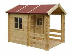 Timbela Cabaña Infantil|Casa de madera para niños - L182xL146xA145 cm / 1.1m² - M501A