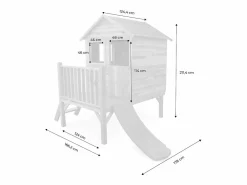 Sweeek Cabaña Infantil|Casa de madera para niños de 2m² madera