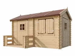 Casa de madera para niños - L146xL241xA151 cm / 2.63m² - M503^Timbela Best