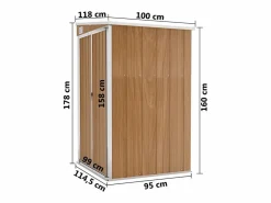 vidaxl Caseta De Jardín|Caseta de jardín adosada