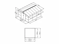 EXPERTLAND Caseta De Jardín|Caseta de jardín de acero galvanizado antracita 13,12 m² ADELMO