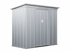 EXPERTLAND Caseta De Jardín|Caseta de jardín de 2,32m² de acero galvanizado gris - ACAMAR