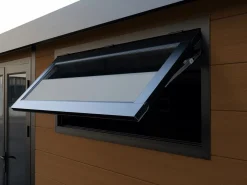Caseta de jardín de madera compuesta 28 mm antracita o natural oscuro - 17,2 m² - HAZELTON^Vente-unique Best