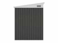 Caseta de jardín de metal adosado de acero galvanizado antracita 3,15 m² - DAXTON^EXPERTLAND Best