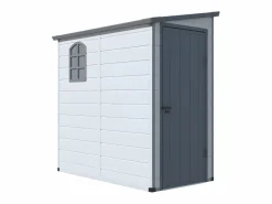 Caseta de jardín de resina gris - superficie 2.12m² - ALBERTO^EXPERTLAND Clearance