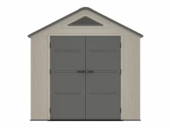 EXPERTLAND Caseta de jardín de resina beige y gris 6,15 m² con suelo - grosor 22 mm - ANTEVA Gris / Beige Discount