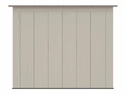 EXPERTLAND Caseta De Jardín|Caseta de jardín de resina con tejado inclinado beige y marrón 6,5 m² con suelo - grosor 22 mm - ANTEVA