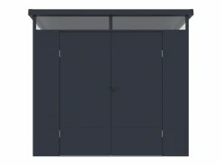 EXPERTLAND Caseta de jardín de resina con suelo, 4 m², MINARO Gris antracita Online