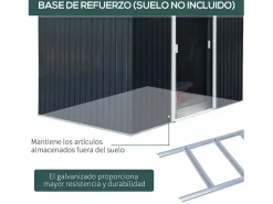 Outsunny Caseta De Jardín|Caseta de jardín 277x195x192 cm