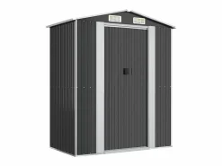 Caseta de jardín 192x108x223 cm acero galvanizado antracita^vidaxl Hot