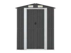 Caseta de jardín 192x108x223 cm acero galvanizado antracita^vidaxl Hot