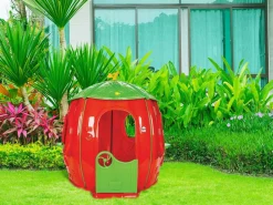Caseta infantil de plástico con forma de fresa STRAWBERRY HOUSE^Purline Sale