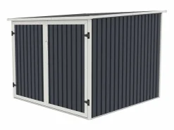 EXPERTLAND Caseta De Jardín|Caseta para bicicletas de acero galvanizado 4 m² para 4 bicicletas NIKI