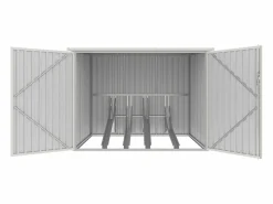EXPERTLAND Caseta De Jardín|Caseta para bicicletas de acero galvanizado 4 m² para 4 bicicletas NIKI