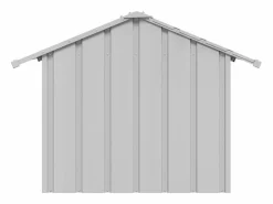 Clicnbuy Caseta para perros con techo acero galvanizado 85x107x81 cm Gris Discount