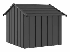 Caseta para perros con techo acero galvanizado 85x107x81 cm^Clicnbuy Sale
