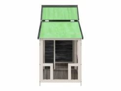Clicnbuy Seguridad Para Mascotas|Caseta para perros madera maciza de pino 143x60,5x109 cm