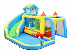 Hauss Spole Castillo Hinchable|Castillo hinchable 5 en 1 para niños con tobogán y piscina - Tejido Oxford 364x315x239 cm