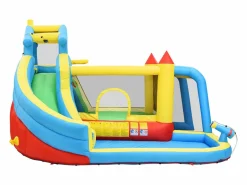 Hauss Spole Castillo Hinchable|Castillo hinchable 5 en 1 para niños con tobogán y piscina - Tejido Oxford 364x315x239 cm