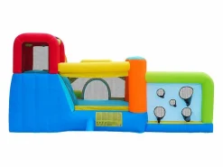 Castillo inflable con trampolines, ventilador, deslizamiento, cesta de baloncesto, de 3 a 8 años, 410x315x203cm^DripeX New