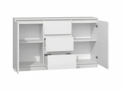 CAZAR | Cómoda moderna 2 puertas + 3 cajones dormitorio / salón / oficina | Dimensiones: 75x120x40 | Diseño minimalista | Mobiliario funcional^TOPESHOP Clearance