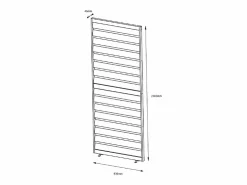 EXPERTLAND Cenador Y Quiosco|Pérgola|Celosía parasol de aluminio para pérgola - An.93 cm x Alt.234cm - antracita - COSMA
